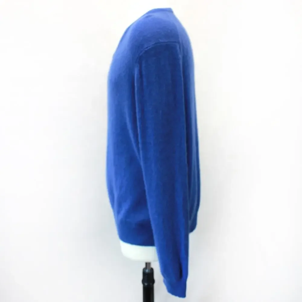 Old Navy 100% Cashmere Soft Warm Blue V-Neck Sweater XXL